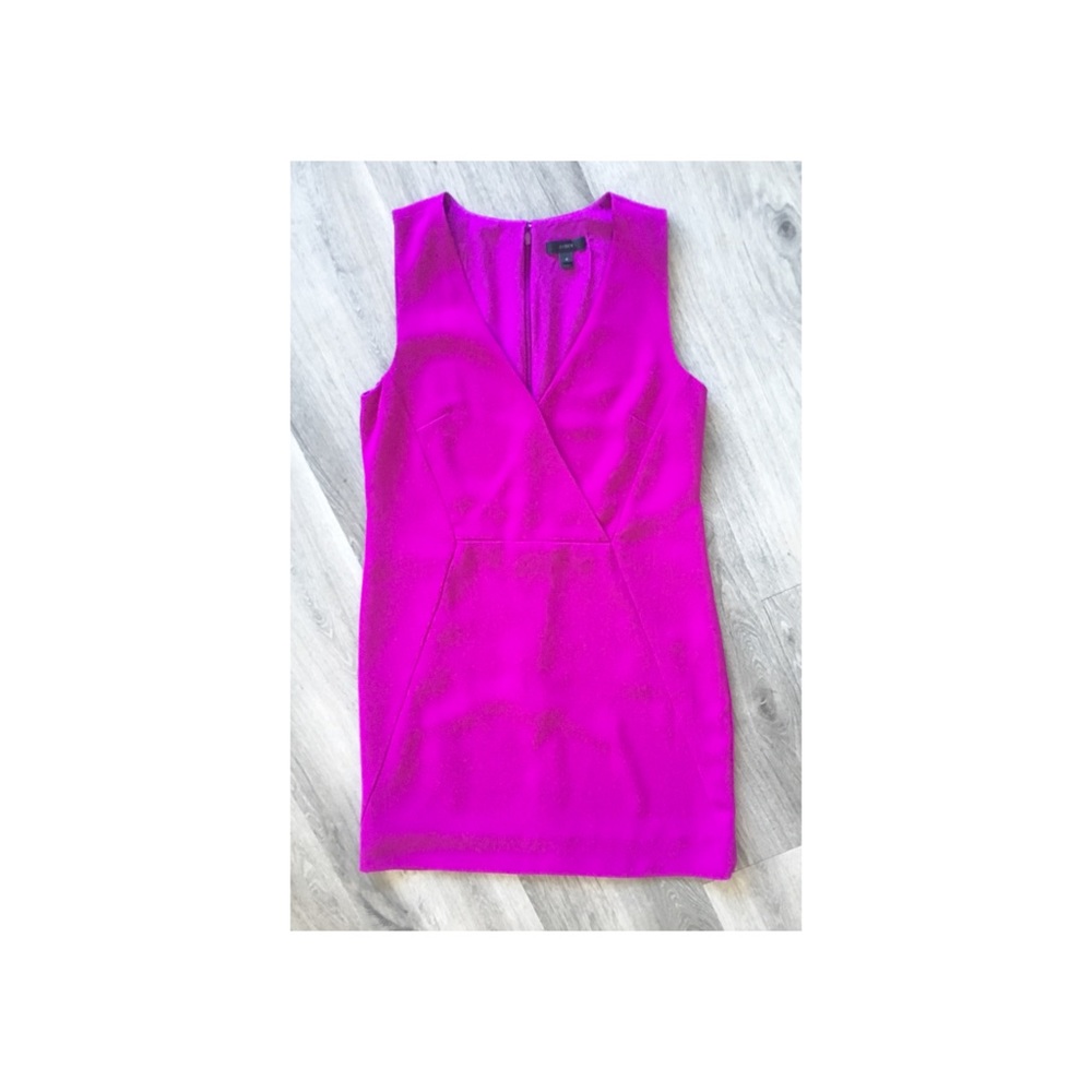 J. Crew • Crepe Crossover Dress - Picture 2 of 7